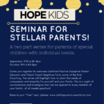 Seminar for Stellar Parents