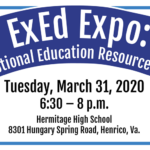 CANCELLED! Henrico Schools’ ‘ExEd Expo’ on March 31, 2020- Free Event Come Say Hi!