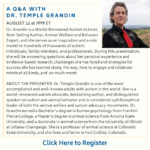Q & A With Temple Grandin August 12, 2021