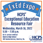 ExEd Expo HENRICO COUNTY Wednesday March 16, 2022